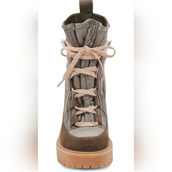 Dolce Vita Celida Lace Up Boots in Olive - Picture 3 of 3